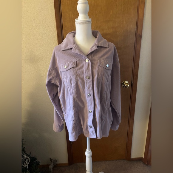 Thread & Supply Blush Pink Utility Shirt Jacket - Picture 2 of 8